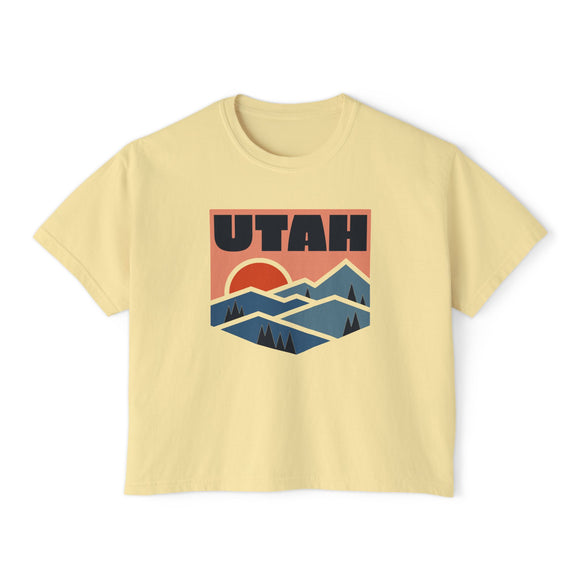 Women's Utah Boxy Graphic Tee - Slightly Cropped