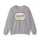 Wisconsin Sweatshirt - Unisex Retro Wisconsin Crewneck Sweatshirt-3