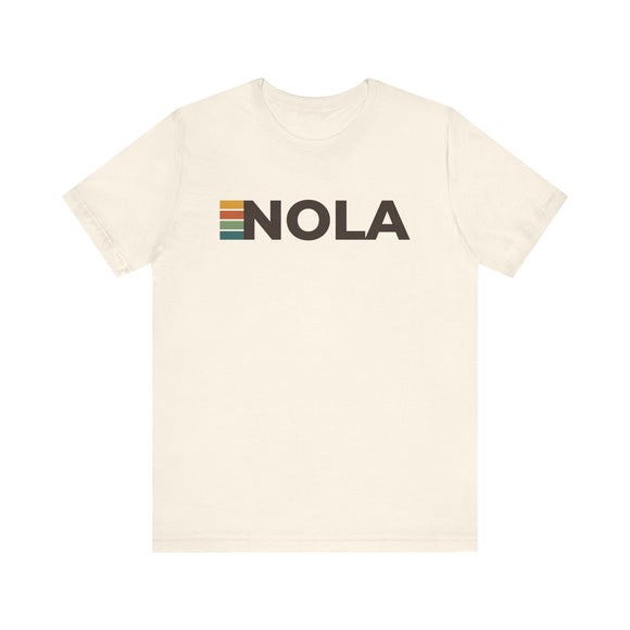 New Orleans, Louisiana tee - NOLA t shirt retro stripes