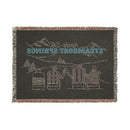 Steamboat Springs, Colorado Ski Town Throw Blanket | Mountain Woven Blanket-5