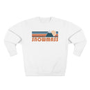 Premium Snowmass, Colorado Retro Mountain Graphic Sweatshirt-3