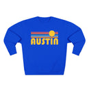 Premium Austin, Texas Retro Sun Graphic Sweatshirt-5