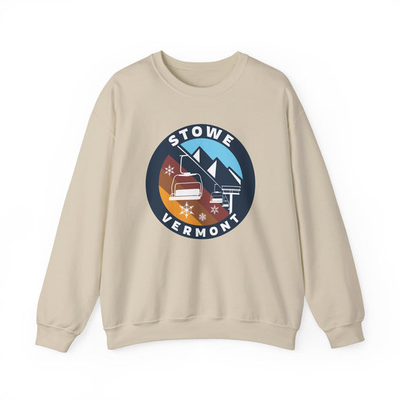 Stowe, Vermont Sweatshirt - Ski Lift Stowe Crewneck Sweatshirt