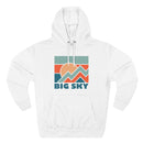 Big Sky, Montana Hoodie - Retro Mountain Unisex Sweatshirt-2