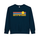 Lake of the Ozarks, Missouri Toddler Sweatshirt - Retro Sun Lake of the Ozarks Toddler Crewneck Sweatshirt-4