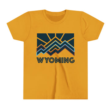 Wyoming Youth T-Shirt - Unisex Kids Wyoming Shirt - 0