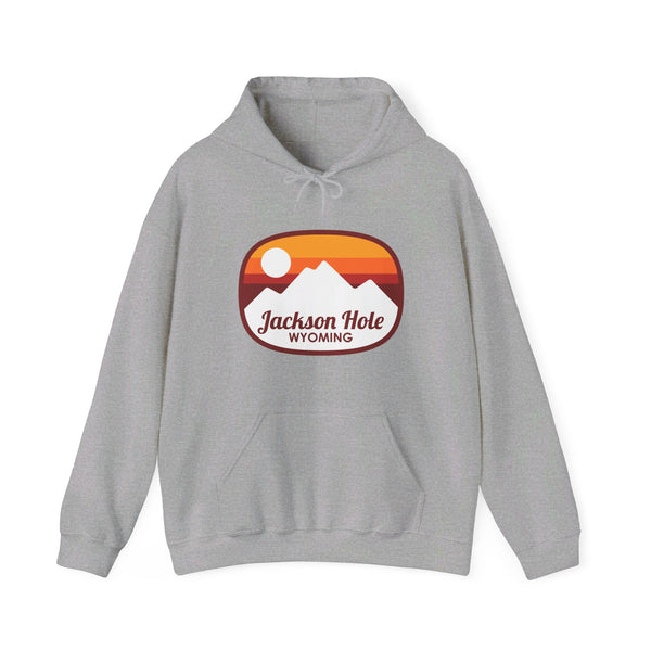 Jackson Hole, Wyoming Hoodie - Retro Ombre Unisex Jackson Hole Hoodie Sweatshirt