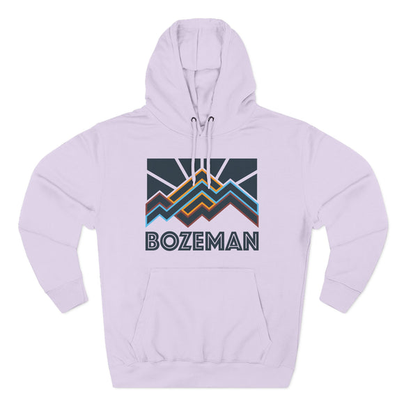 Bozeman, Montana Hoodie - Retro Mountain Unisex Sweatshirt