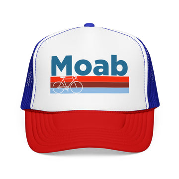 Moab, Utah Trucker Hat - Foam Moab Bike Cap