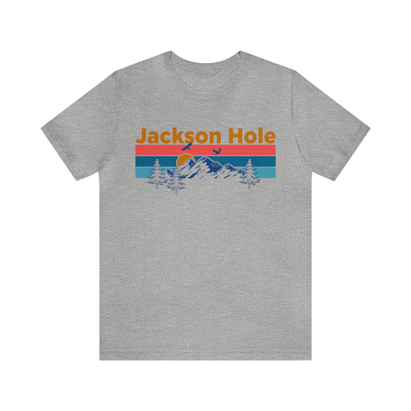 Jackson Hole, Wyoming Shirt - Mountain Sunset Unisex Jackson Hole T-Shirt