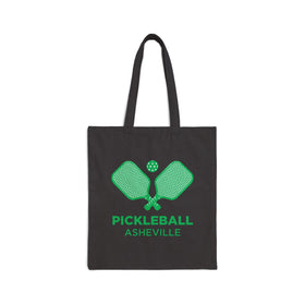 Asheville, North Carolina Cotton Canvas Pickleball Asheville Tote Bag