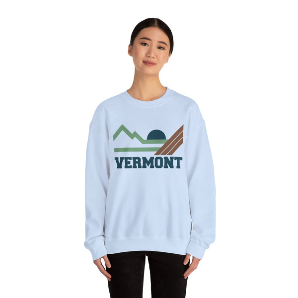 Vermont Sweatshirt - Mountain Vermont Crewneck Sweatshirt