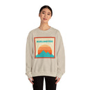 Retro Burlington, Vermont Sweatshirt, Mountain Sun Design, Unisex Crewneck, Gift for Outdoorsy Friends, Vintage Burlington, Vermont Jumper-17