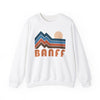 Banff, Canada Sweatshirt Retro Mountains, Banff Unisex Graphic Crewneck