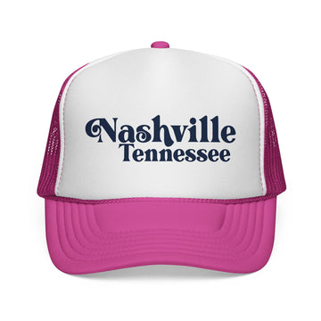 Buy pink Nashville, Tennessee Retro Trucker Hat