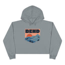 Women's Bend, Oregon Crop Hoodie - Premium Mountain Crop Sweatshirt-3
