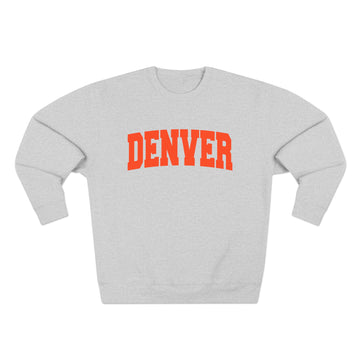 Denver Crewneck Sweatshirt – Retro Collegiate Pullover - 0