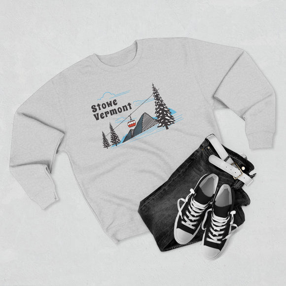 Premium Stowe, Vermont Sweatshirt Unisex Crewneck, Premium Sweatshirt, Crewneck Jumper, Ski Resort Apparel