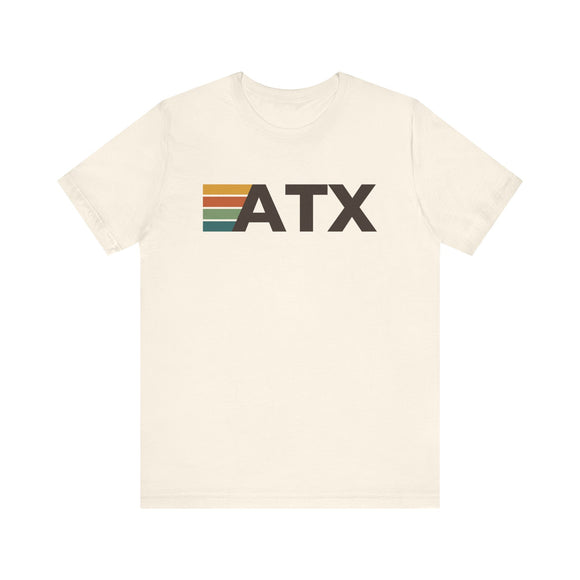 Austin, Texas tee - ATX t shirt retro stripes