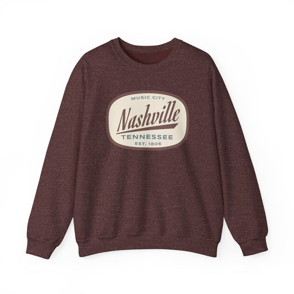 Nashville, Tennessee Sweatshirt - Unisex Retro Crewneck Nashville Sweatshirt