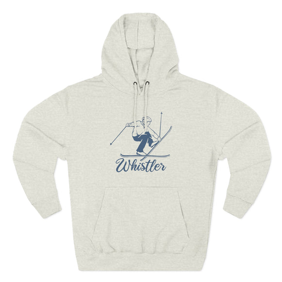 Premium Whistler, Canada Vintage Snow Ski Hoodie