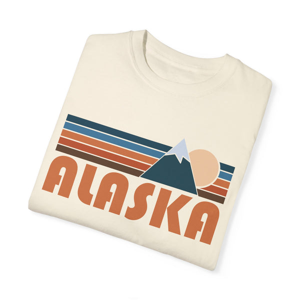 Alaska Graphic Tee, Comfort Colors Retro Unisex T-shirt, Mountain Adventure Shirt