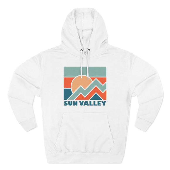 Sun Valley, Idaho Hoodie - Retro Mountain Unisex Sweatshirt