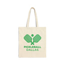 Dallas, Texas Cotton Canvas Pickleball Dallas Tote Bag-1