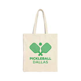 Dallas, Texas Cotton Canvas Pickleball Dallas Tote Bag