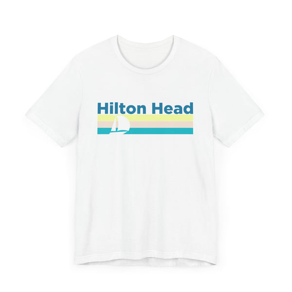 Hilton Head, South Carolina T Shirt - Sailboat Graphic Tee