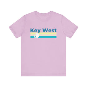 Buy lilac Key West, Florida T Shirt - Sailboat Graphic Tee