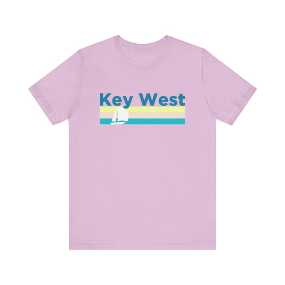 Key West, Florida T Shirt - Sailboat Graphic Tee