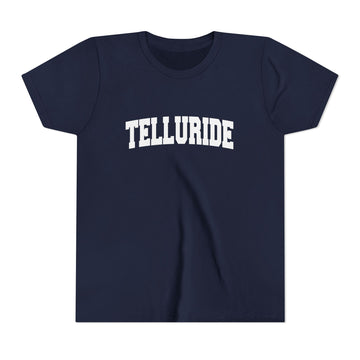 Buy navy Telluride, Colorado Youth Graphic Tee - Kids Telluride T Shirt