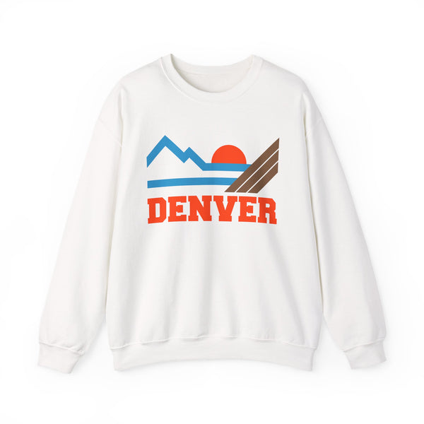 Denver, Colorado Sweatshirt - Mountain Denver Crewneck Sweatshirt