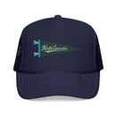North Cascades National Park Pennant Trucker Hat — Vintage Foam Mesh Cap-2