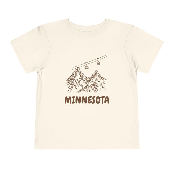 Minnesota Toddler T-Shirt — Vintage Gondola Ski Mountain Tee