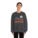 Denver, Colorado Sweatshirt Retro Mountains, Denver Unisex Graphic Crewneck-15