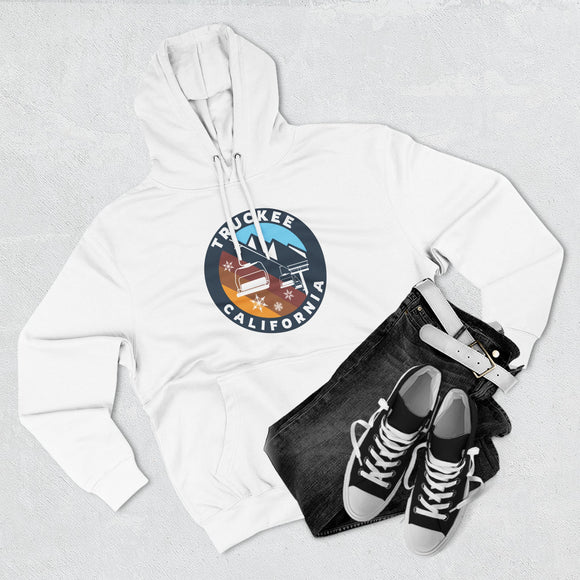 Premium Truckee, California Ski Lift Hoodie