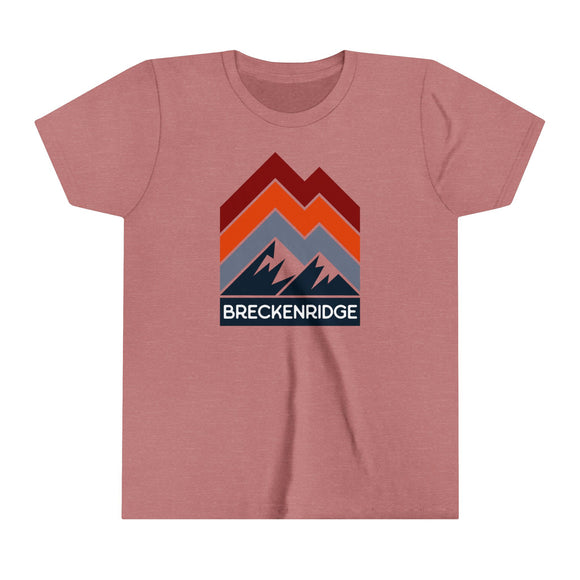 Breckenridge, Colorado Youth Shirt - Retro Mountain Breckenridge Kid's T-Shirt