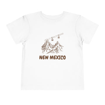 New Mexico Toddler T-Shirt — Vintage Gondola Ski Mountain Tee - 0
