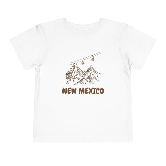 New Mexico Toddler T-Shirt — Vintage Gondola Ski Mountain Tee