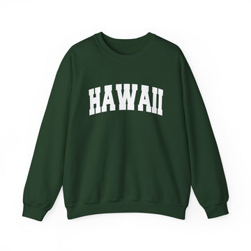 Buy forest-green Hawaii Sweatshirt - Unisex Graphic Crewneck
