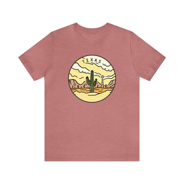 Buy heather-mauve Texas T-Shirt - Unisex Texas Shirt