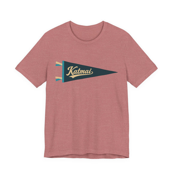 Katmai National Park Pennant T-Shirt — Vintage Camp Flag Tee