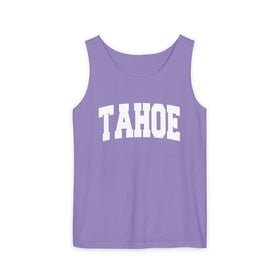 Buy violet Lake Tahoe, California Tank Top Unisex | Comfort Colors - 100% Cotton
