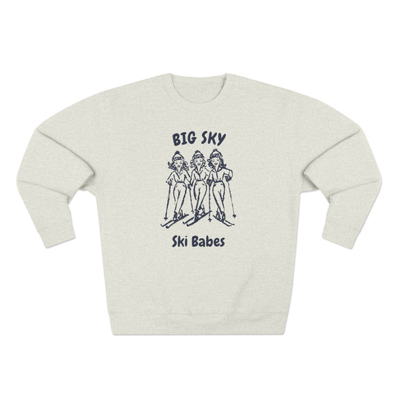 Premium Big Sky, Montana Ski Babes Sweatshirt