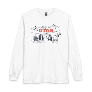 Utah Après-ski Long Sleeve Shirt - Mountain Retro Skiing - 0
