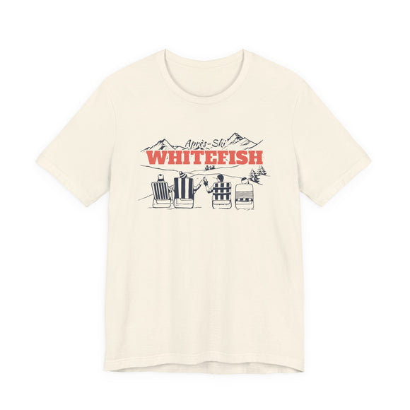 Whitefish, Montana Après-ski T-Shirt - Vintage Mountain Graphic Tee
