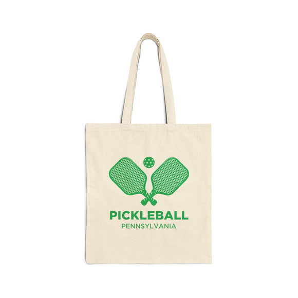 Pennsylvania Cotton Canvas Pickleball Pennsylvania Tote Bag