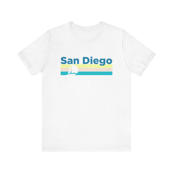 San Diego, California T Shirt - Sailboat Graphic Tee